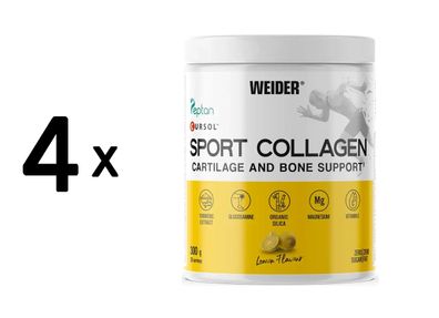 4 x Weider Sport Collagen (300g) Lemon