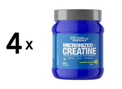 4 x Weider Victory Endurance Micronized Creatine + AstraGin (300g) Fresh Mint Lemonad