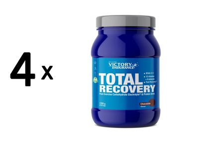 4 x Weider Victory Endurance Total Recovery (1250g) Chocolate
