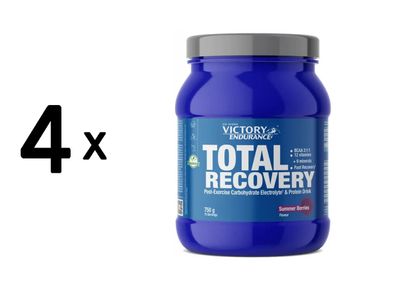 4 x Weider Victory Endurance Total Recovery (750g) Summer Berries