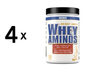 4 x Weider Whey Aminos (300 Tabs)
