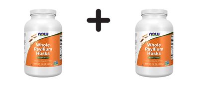 2 x Now Foods Whole Psyllium Husks (340g)
