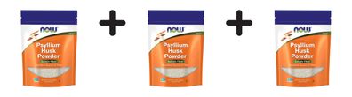 3 x Now Foods Psyllium Husk Powder (680g)