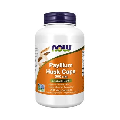 Now Foods Psyllium Husk Caps 500mg (200 vcaps)