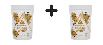 2 x Peak Delicious Whey Protein (300g) Cookie Milkshake
