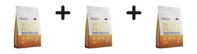 3 x PhD Whey Protein (500g) Vanilla