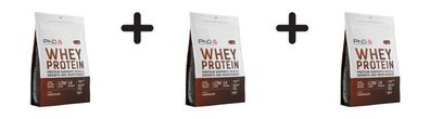 3 x PhD Whey Protein (500g) Chocolate