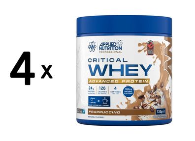 4 x Applied Nutrition Critical Whey (132g) Frappuccino