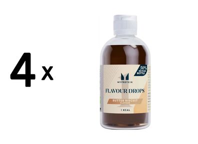4 x Myprotein Flavour Drops (50 ml) Hazelnut