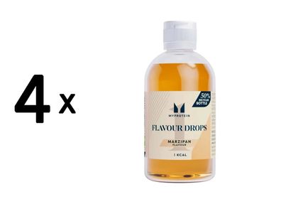 4 x Myprotein Flavour Drops (50 ml) Marzipan
