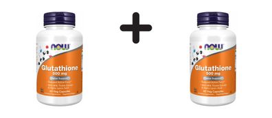 2 x Now Foods Glutathione 500mg (60 vcaps)