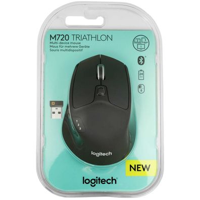Logitech M720 Triathlon - Maus - Für Rechtshänder - optisch - 7 Tasten - kabellos
