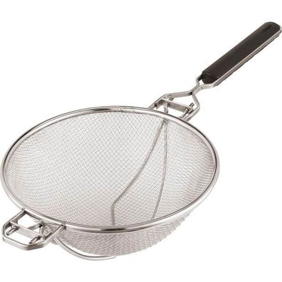 Paderno Großküchensieb mit Verstärkung, Edelstahl rostfrei, ø: 300 mm