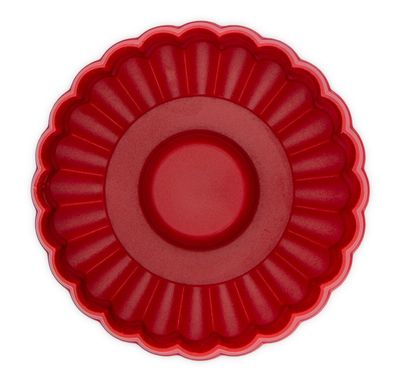 Städter Kreis gewellt ø 6 cm / H 4,5 cm Rot mit Prägung un
