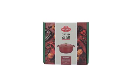 Ballarini Cocotte 24 cm Rot rund Gusseisen Bellamonte