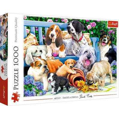 Puzzle 1000 ? Hunde im Garten