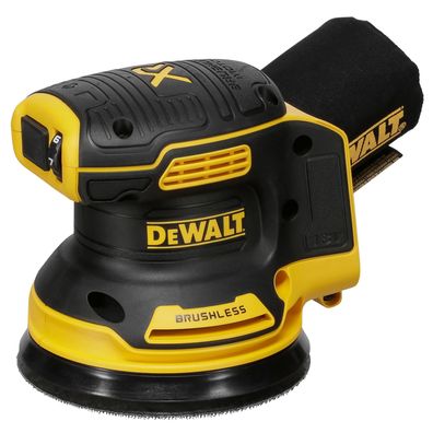 DeWALT DCW210NT-XJ Tragbares Schleifgerät Exzenterschleifer 12000 RPM Schwarz, Gelb