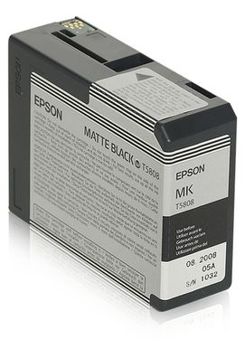 Epson Tintenpatrone matte black T 580 80 ml T 58080N