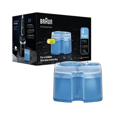 Braun CCR4 Reinigungsstation Nachfüllkartuschen Rasierer-Zubehör 4er Pack