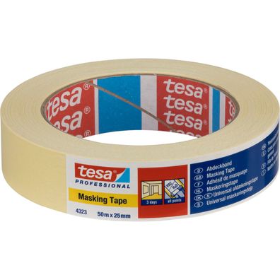 Tesa Kreppband 50m x 25mm Standard beige 04323