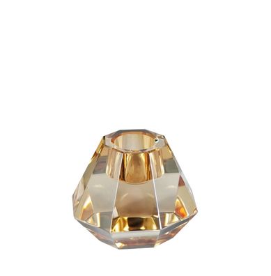 Kaheku Kerzenhalter Miano Kristall amber 7x7x6h 787018161