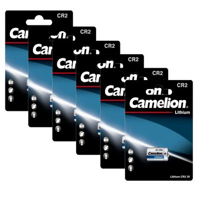 6x Camelion CR2 Photo Spezial Batterie Foto Kamera Lithium 3V DL CR 2