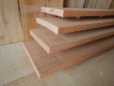 Lärche Brett 20 x 1,8 cm 0,1 bis 2,4 m Terrasse Sichtschutz Möbelholz Zaun