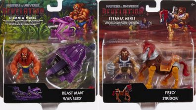 He-Man - Masters Of The Universe Revelation Action Figur Set - Eternia Minis NEU
