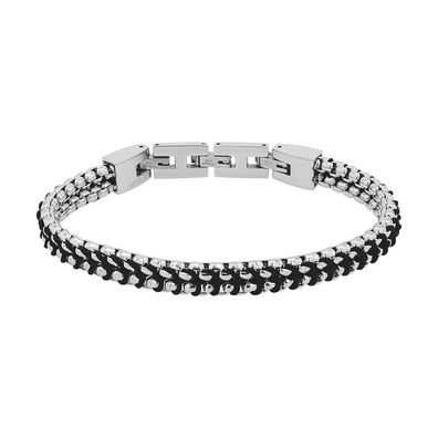 JOOP! Armband Herren 2100992 Edelstahl, Nylon, Schwarz