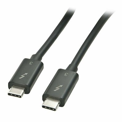 Thunderbolt 3 Kabel, 20 Gbit/s (schwarz, 1 Meter)