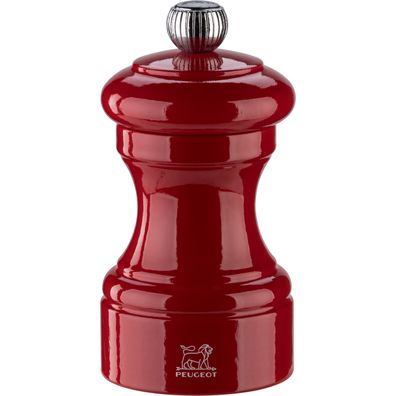 Peugeot Bistro Salzmühle 10 cm Passionsrot lackiert Holz