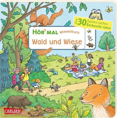 Carlsen Hör mal (Soundbuch): Wimmelbuch: Wald und Wiese 125200