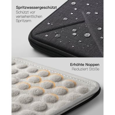 inateck Laptoptasche 13" mit Zubehörtasche LB01007-13 black