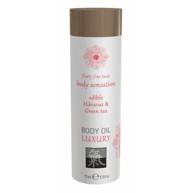 Shiatsu Edible body oil Hibiskus & Green Tea 75ml