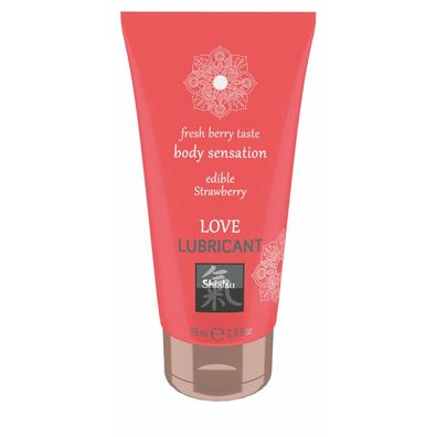 Shiatsu Edible Love lubricant Strawberry 75ml