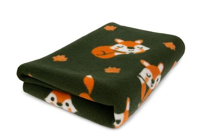 Vet Bed Hundedecke Hundebett Schlafplatz 150 x 100 cm Fox Fuchs anthrazit braun