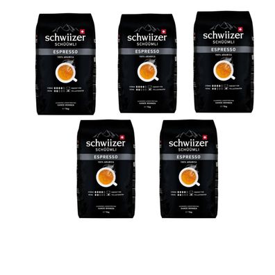 Schwiizer Schüümli Bohnenkaffee Schwiizer Espresso Schwiizer Espresso 5 kg