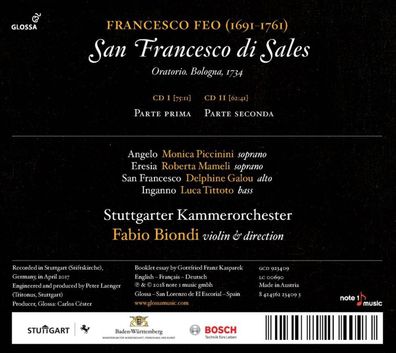 Francesco Feo (1691-1761): Francesco Feo (1691-1761): San Fran