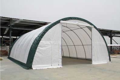 Gebogene Zelthalle 12,2x24m PVC 900g/m2