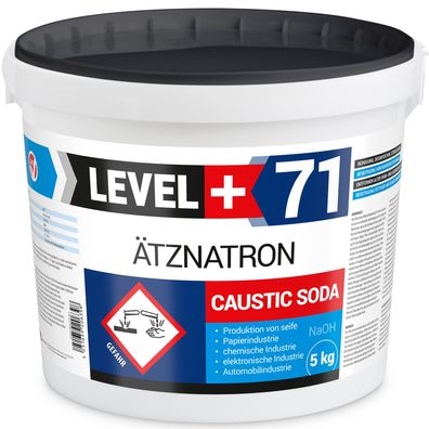 Ätznatron Eimer 1x5kg Natriumhydroxid Kaustisches Soda NaOH LEVEL PLUS L+71