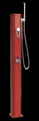 Formidra Solardusche JOLLY GO 20L Aluminium Gartendusche Edelstahl Terracotta