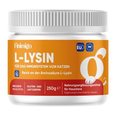 Animigo L-Lysin für Katzen - 250 g Pulver