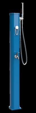 Formidra Solardusche JOLLY GO 20L Aluminium Gartendusche Edelstahl Capriblau