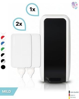 SET: Schaumseifenspender manuell + 2x 1-Liter Schaumseife mild - Produktset