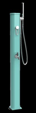 Formidra Solardusche JOLLY GO 20L Aluminium Gartendusche Edelstahl Opal Grün