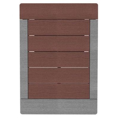 Formidra Fußplatte Bodenplatte Fußbasis für Solardusche Coffee Braun