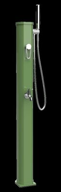 Formidra Solardusche JOLLY GO 20L Aluminium Gartendusche Edelstahl Resedagrün
