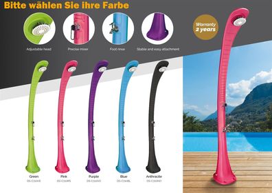 Formidra Solardusche Cobra 32L Gartendusche Campingdusche Pooldusche GRÜN