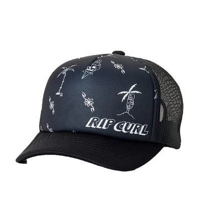 RIP CURL Kids Snapback Trucker Cap Weekender washed black/bl