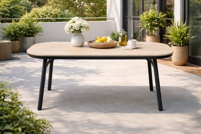 Destiny Esstisch SAN MARINO halboval 180x90x74cm, holzfarben